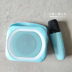 IKONIC Speaker Karaoke Portable Box Wireless Bluetooth Karaoke Speaker Suara Jernih Super Bass SR 888 B