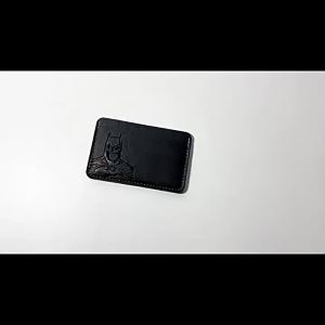 Batman Slim Leather Card Holder Wallet Minimalist Credit Card & ID Card Case for Men Gift for Dad Son Husband
