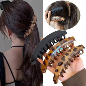 Lazy Banana Clips High Ponytail Grips Banana Clip Hair Clip Hairpin Vertical Clip Accessory for Women