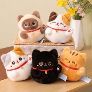 DOWNA Mũm mĩm Đồ chơi thú nhồi bông Mèo Con May Mắn Mascot Vẫy tay Đồ chơi nhồi bông Đồ chơi thú bông mèo may mắn Búp bê Đang nói chuyện Thú cưng để bàn vui nhộn Quà tặng trẻ em