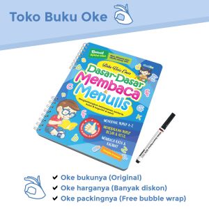 Buku WipeClean Anak Usia Emas Dasar Dasar Membaca Menulis Bonus Spidol