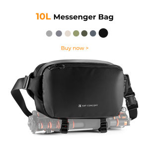 K&F CONCEPT Waterproof Camera Shoulder Bag for Photography Suitable for DSLR Cameras and Mobile Phone 10/12L