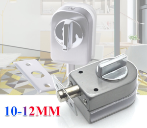 Glass Door Ground Lock Anti-corrosion Stainless Steel Floor Latch Lock for Shop Glass Door