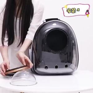 PET Backpack Carrier Panoramic Transparent Space Capsule Design Waterproof