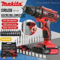 Japan Makita Original Electric Impact Drill 48V 88V 108V 168V Cordless Hand Drill Power Tools Hammer Drill Drill Double-Speed Cordless Drill 2 Li-Ion Battery Multifunctional Electric Drill Screwdriver with LED Light Accessory Set On Sale Greenbelt stores. 