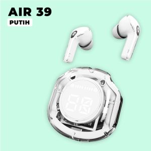 Matei Headset Bluetooth AIR 39 Earphone In Ear Headset 10D Bass Noise-Cancelling HiFi LED Display