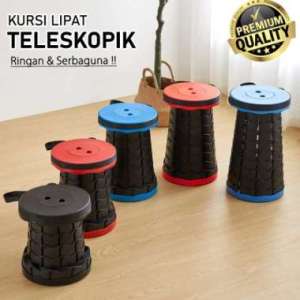 KURSI LIPAT OUTDOOR DELI KURSI CAMPING OUTDOOR LIPAT / BANGKU MODEL TAS PORTABLE TARIK TELESKOPIC