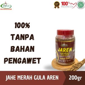 JAREN TOPLES 200GR / JAHE MERAH BUBUK GULA AREN / ASLI 100 % / TANPA BAHAN PEMANIS BUATAN /ZAYEEDA