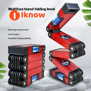 I know Folding level angle measurement compass decoration eveling ruler drop resistant portable high-precision balance ruler -5-fold