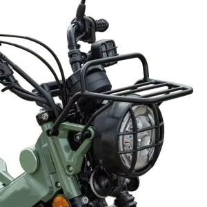 QMSTART Racing Motorcycle Front Headlight Upper Carrier Luggage Rack Cargo Shelf Carry Support Basket Holder Bracket For HONDA Hunter Cub 125 CT125 2020 2021 2022 2023 2024 2025