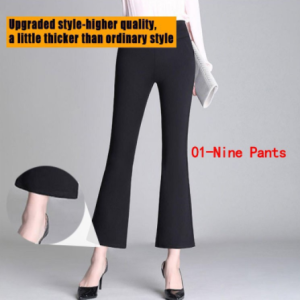 S-4XL Seluar Perempuan Slack Kerja Panjang Wanita High Waist Plus Size Murah Celana Muslimah Palazo Bootcut Women Pants