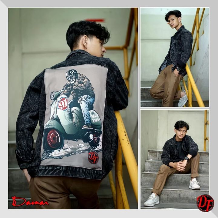 IFR- BEST SELLER ⭐⭐⭐⭐⭐BINTANG BERBICARA / JAKET LEVIS PRINTING GAMBAR