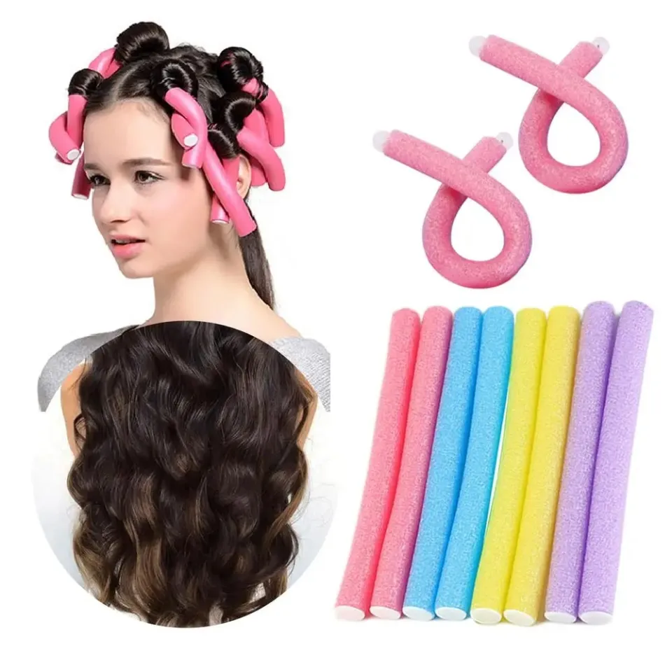 10pcs Heatless Hair Curler No Heat Hair Rollers Soft Curls Curling Rod Roller Sticks Perm Rods Wave Formers Hair Styling Tools Lazada Singapore