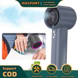 【HOSPORT】High Speed Fan LED Display Handheld Turbo Fan USB Rechargeable Portable Turbo Fan Mini Personal Fan for Camping Hiking