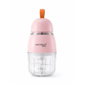 Máy Xay Ăn Dặm Hattiecs Cocobear Mooki Bản Pro 8 Lưỡi Hình Mèo Màu Xanh - BrizKids