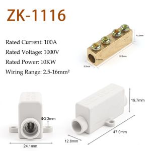 INEXTIN Dây dẫn đồng thau Bộ chia công suất cao Dòng điện lớn Phổ quát Đầu nối dây Kết nối nhanh Điện