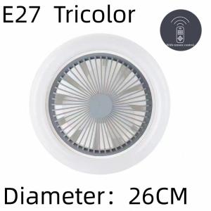 Ceiling Fan light E27 interface Electric Fan With Light Ceiling Fan With Light LED Ceiling Fan With Remote Control Home Silent invisible mute Nordic makaron electric fan integrated lamp