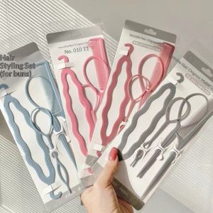 Annies Sphere Bộ dụng cụ tạo kiểu tóc ẩn tiện lợi cho việc tết tóc và buộc đuôi ngựa dễ dàng - Thiết kế hình học thời trang dành cho người lớn và trẻ em