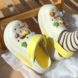 LHSunshine มาแรง รองเท้าแตะหัวโตแบบสวม รุ่นนี้ดีเทลน่ารัก งานสวยใส่สบาย สีสันแบบใหม่แบบสับ พื้นหนานิ่มสวมสบาย ชอบสีไหนไหนรีบเลยราคาดีมาก ฟรีตัวติดการ์ตูน