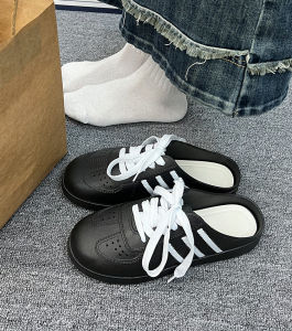 [Free Shipping] New Non-Slip Closed-Toe Shoes For Outdoor Wear Stylish And Simple Closed-Toe Slip-On Sandals In Korean Style With Flat Soles