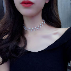 C.three. Korean Simple Collar Short Pearl Necklace C3