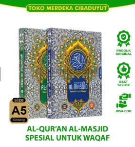 Al Quran Mushaf Bombay SPESIAL untuk WAKAF AL MASJID | Quran Full Colour A5 | Al Qosbah