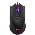 Chuột có dây Gaming Havit MS814 - Hàng chính hãng - LED RGB 16 triệu màu, chống trượt Anti-Slipping, thiết kế cong thái học. 