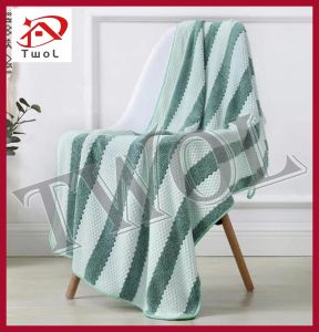 TWOL Premium Ultra Absorbent Coral Quick Dry Bath Towel 100% Microfiber
