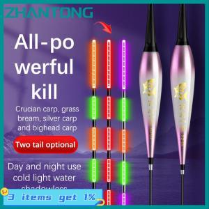 ZHANTONG Rất Nhạy Cảm Cắn Thay Đổi Màu Sắc Điện Tử Trôi Sáng Trôi Ngày Và Đêm Dual-Sử Dụng Trọng Lực Cảm Biến Bigghead Cá Chép Nổi Nổi