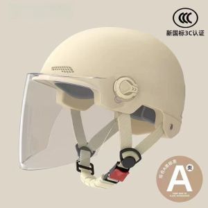 Applicable to electric battery car summer helmet sunscreen breathable mens and womens motorcycle hat half helmet