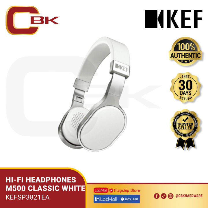 KEF M500 HI-FI Headphones On-Ear (White) Lazada PH