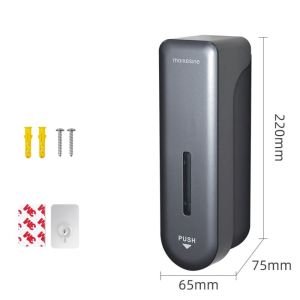 LZHDP MALL Wall Mounted No-Drill Soap Dispenser Press Pump Anti-Drip Design Press-Type Soap Dispenser Convenient Durable Refillable Soap Dispenser Home