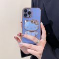 Luxury Cute Hello Kitty Makeup Mirror Plating Holder Stand Phone Case Soft Back Cover For Apple iPhone 15 Pro Max 15 Plus 6S Plus 7 Plus 8 Plus XS Max XR 11 Pro Max iPhone 12 Pro Max 12 mini 13 Pro Max 13 mini iPhone 14 Pro Max 14 Plus. 