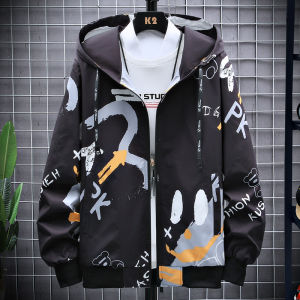 Jaket Pria Model Jaket Hoodie Berkerudung Kerah Bisbol Gaya Kasual Fashion Jacket