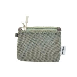 GBSDN Double Zipper Mesh Storage Bag Large Capacity Double-layer Portable Coin Purse Lightweight Space Saving Mini Makeup Pouch Women