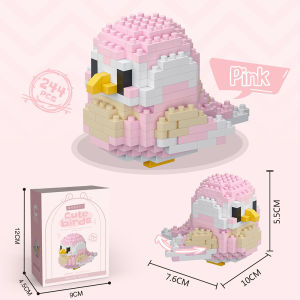DIY Puzzle 3D Mainan Balok Susun Burung Mainan Edukasi Anak
