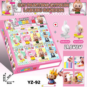 TAIYO DIY Painting Gypsum Sanrio Labubu Karakter Random Melukis Lukis Mewarnai Gips Seni Mainan Anak