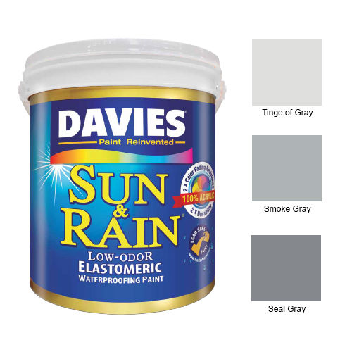 Davies Gallon Sun & Rain GRAY Elastomeric Waterproofing Indoor/Outdoor