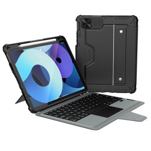 Nillkin Keyboard Case (Backlit version) For iPad 11(A16) 2025 / Gen10 / 10.9 2022 /10.2 2019/2020/2021Case With Pencil Holder Multifunction Shockproof Camera Protection Slide Cove【Fast Shipping】