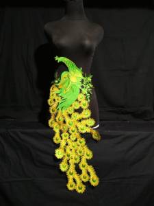 Renda Bordir Murah Motif Burung Hong