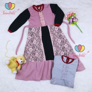 Gamis Hilya Anak & Baju Ngaji Perempuan Lengan Panjang