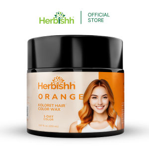 Herbishh Koloret Temporary Instant Vegan Hair Color Wax - Orange