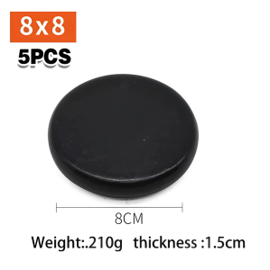 5pcs/Set Spa Massage Hot Stone /Natural Energy Rocks/Basalt Stone For Physical Relaxing Healing Pain Relief 8*8cm