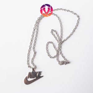 Vòng cổ dạng dây mắc xích mặt logo phong cách hip hop cho nam và nữ