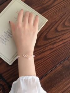 Gelang Bow 少女心蝴蝶结手链 Sweet Bow Bracelet 韩系甜美轻奢小众设计 Korean Style Fashion Jewelry Bracelet Gift Women