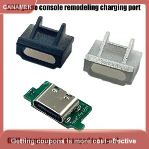 【CANAMEK】 1 cái cho GBA SP GBM 3DS 3dsxl new3dsxl psv1000 2000 USB-C cổng sạc USB Type-C và cổng tai nghe