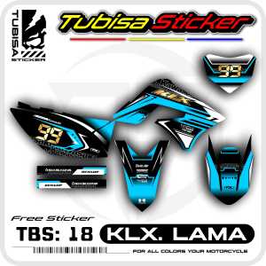 Sticker Striping Kawasaki KLX Lama - Stiker Striping Variasi KLX Lama. TBS.SF.18