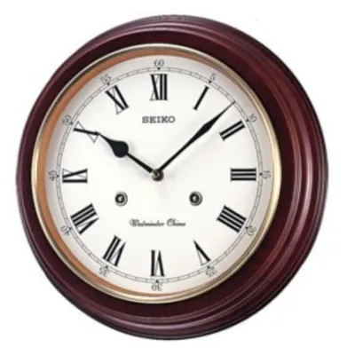 100% ORIGINAL SEIKO Dual Chime Wooden Analogue Wall Clock QXH202 (QXH202B QXH202Z) [Jam Dinding Kayu Berbunyi] Malaysia