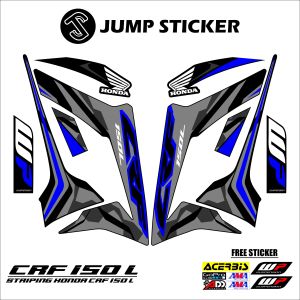 Stiker striping honda CRF 150 L grafis variasi 006