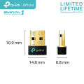 TP-Link UB500  Bluetooth 5.3 Nano USB Adapter ตัวรับ - ตัวส่ง สัญญาณ Bluetooth จาก PC  ไปหาอุปกรณ์ที่มี Bluetooth. 